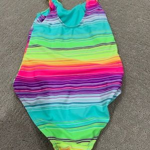 Rainbow girls one piece swimsuit